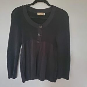 3for$25 American Rag top 3 buttons down black
